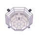 Steel Web Stopper, Low Profile, Flush Mount, White - STI-9601 Steel Web Stopper, Low Profile, Flush Mount, White - STI-9601